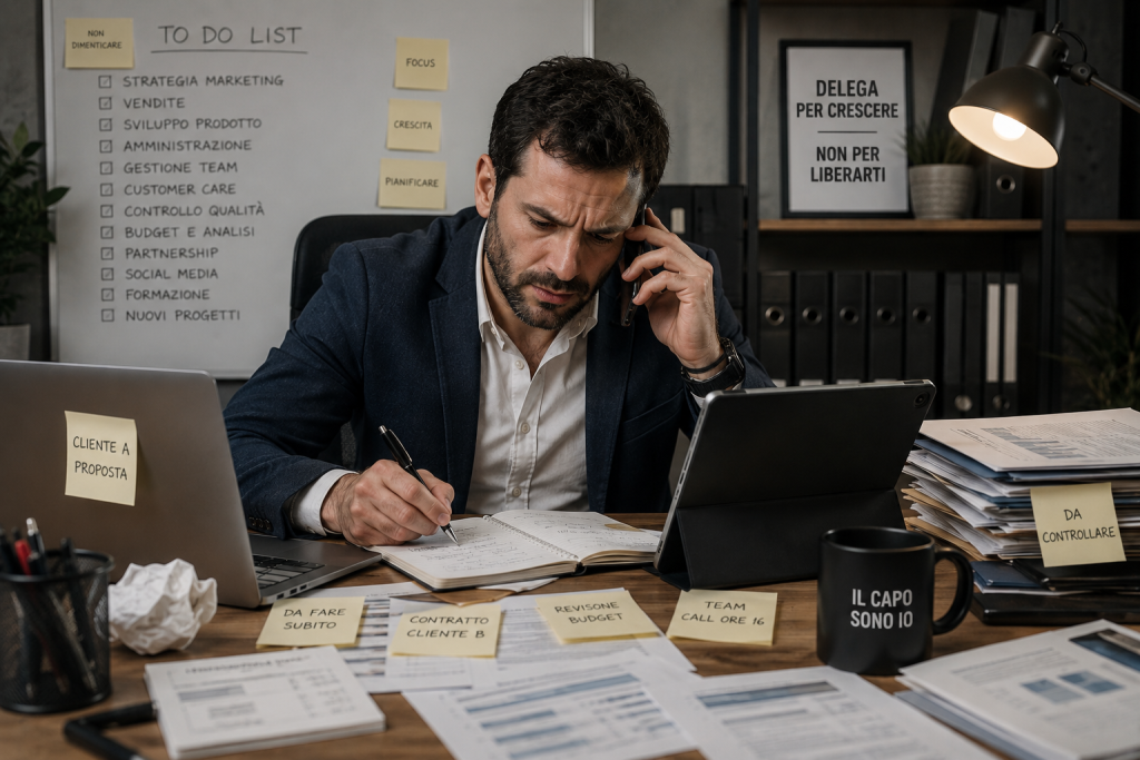 Perché molti imprenditori non riescono a delegare davvero (anche quando sanno che dovrebbero farlo) 4 faccio fatica a delegare davvero